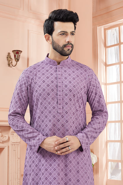 Mens Tiki Resham Kurta Set