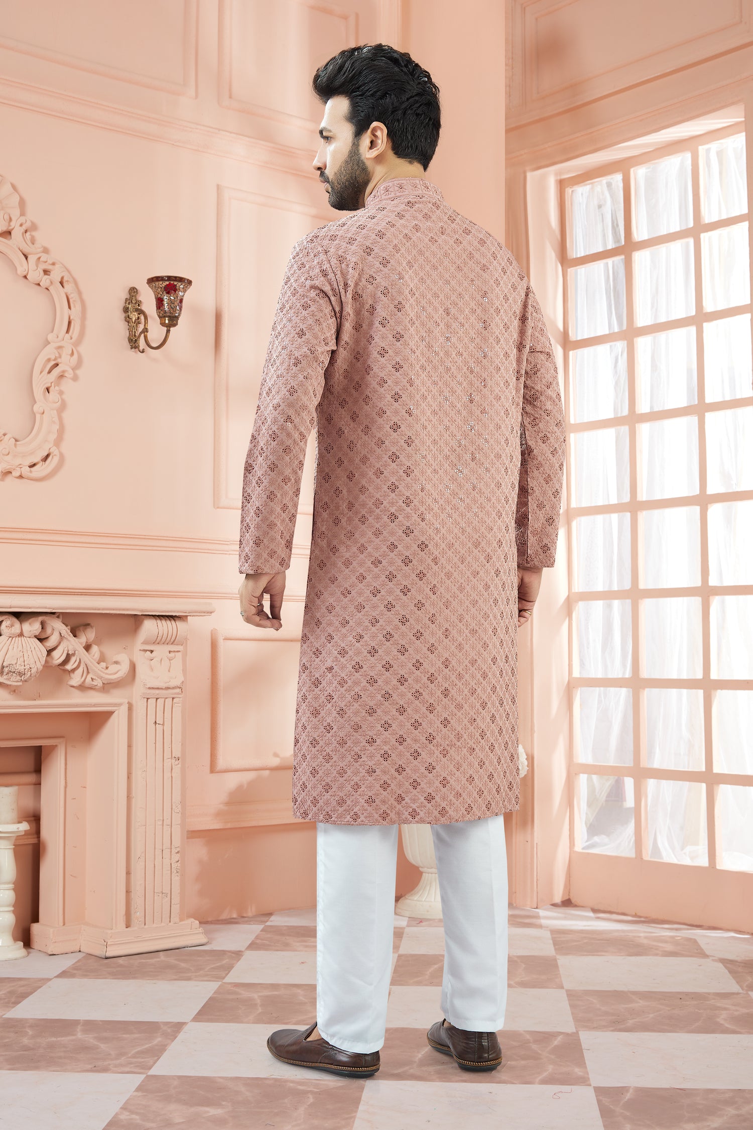 Mens Tiki Resham Kurta Set