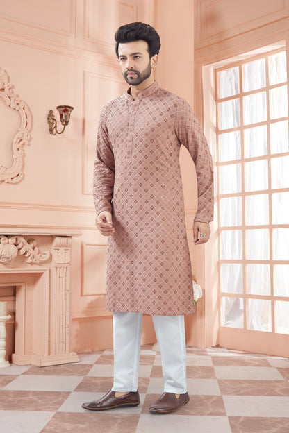 Mens Tiki Resham Kurta Set