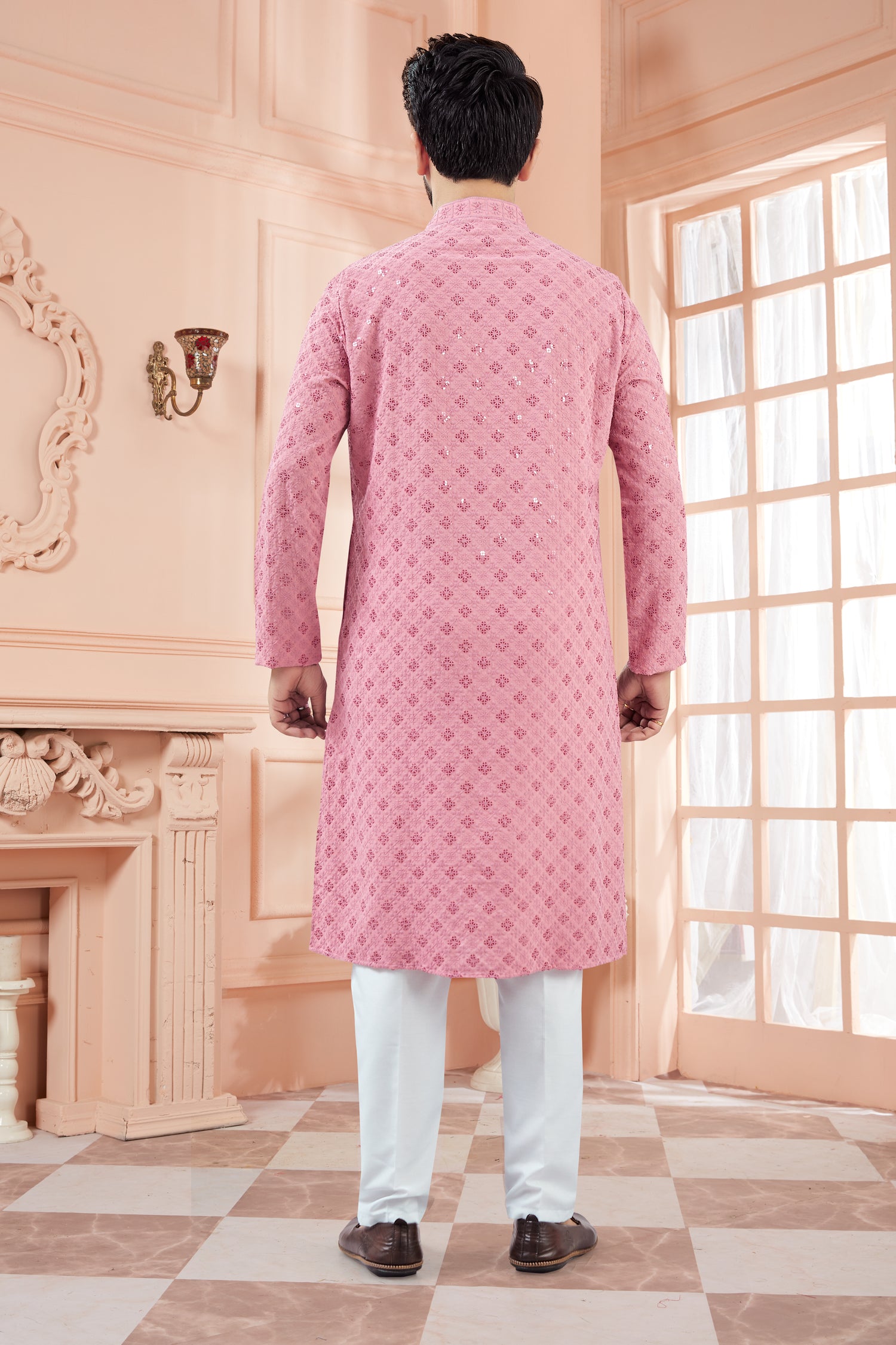 Mens Tiki Resham Kurta Set
