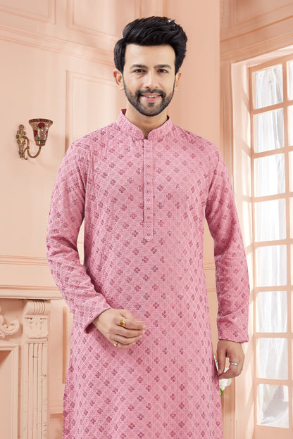 Mens Tiki Resham Kurta Set