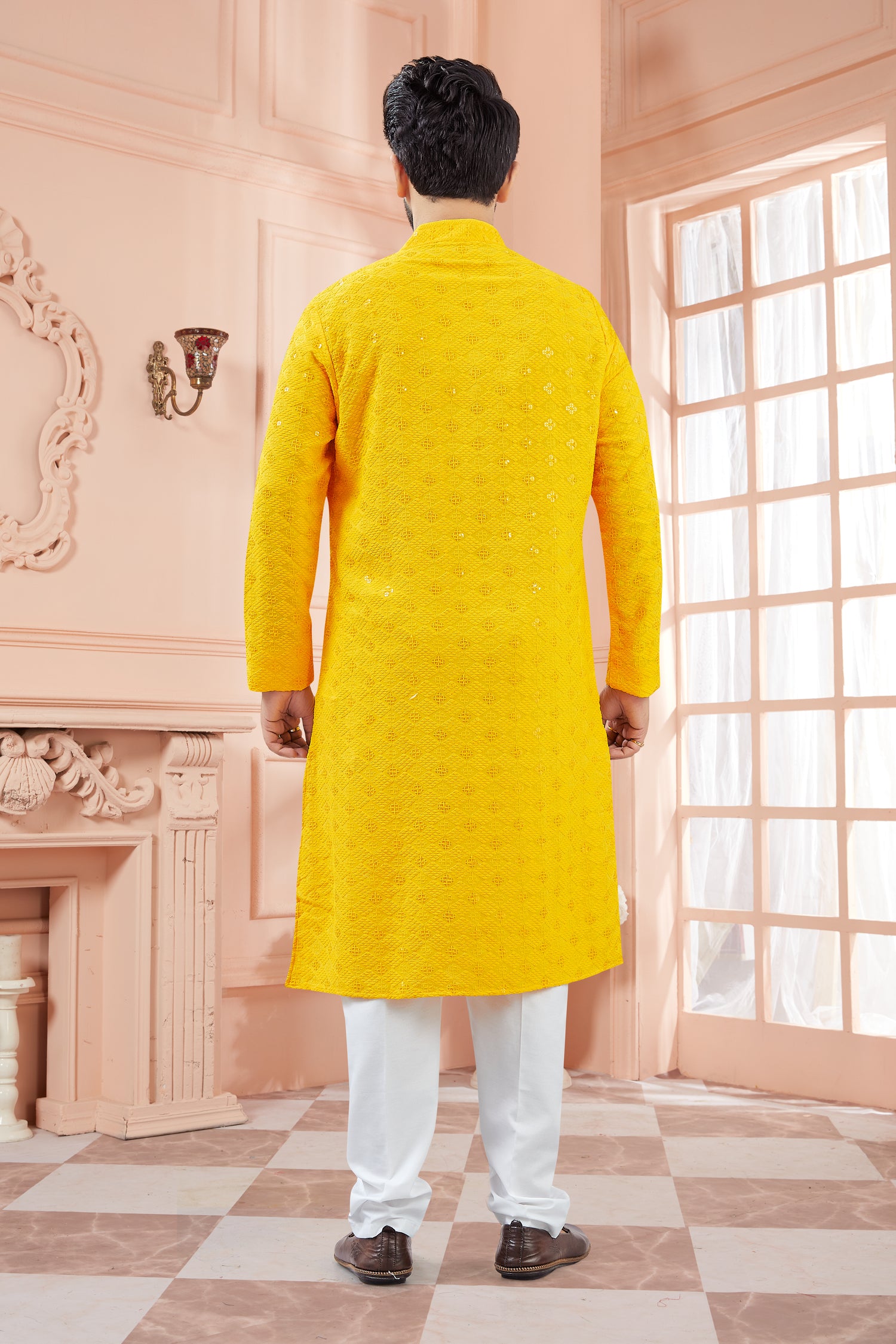 Mens Tiki Resham Kurta Set