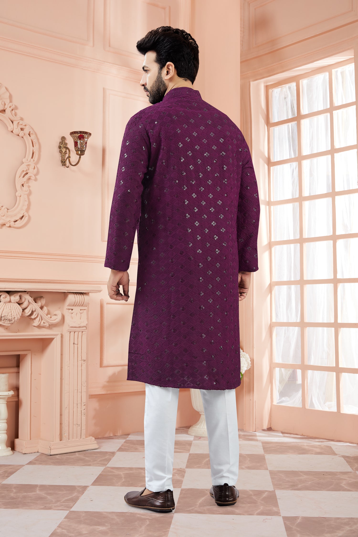 Mens Tiki Resham Kurta Set