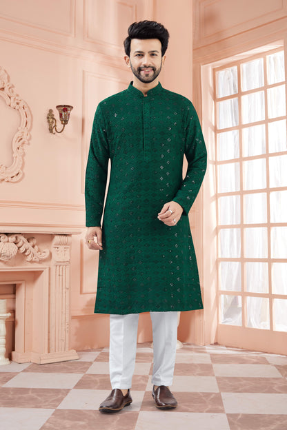 Mens Tiki Resham Kurta Set