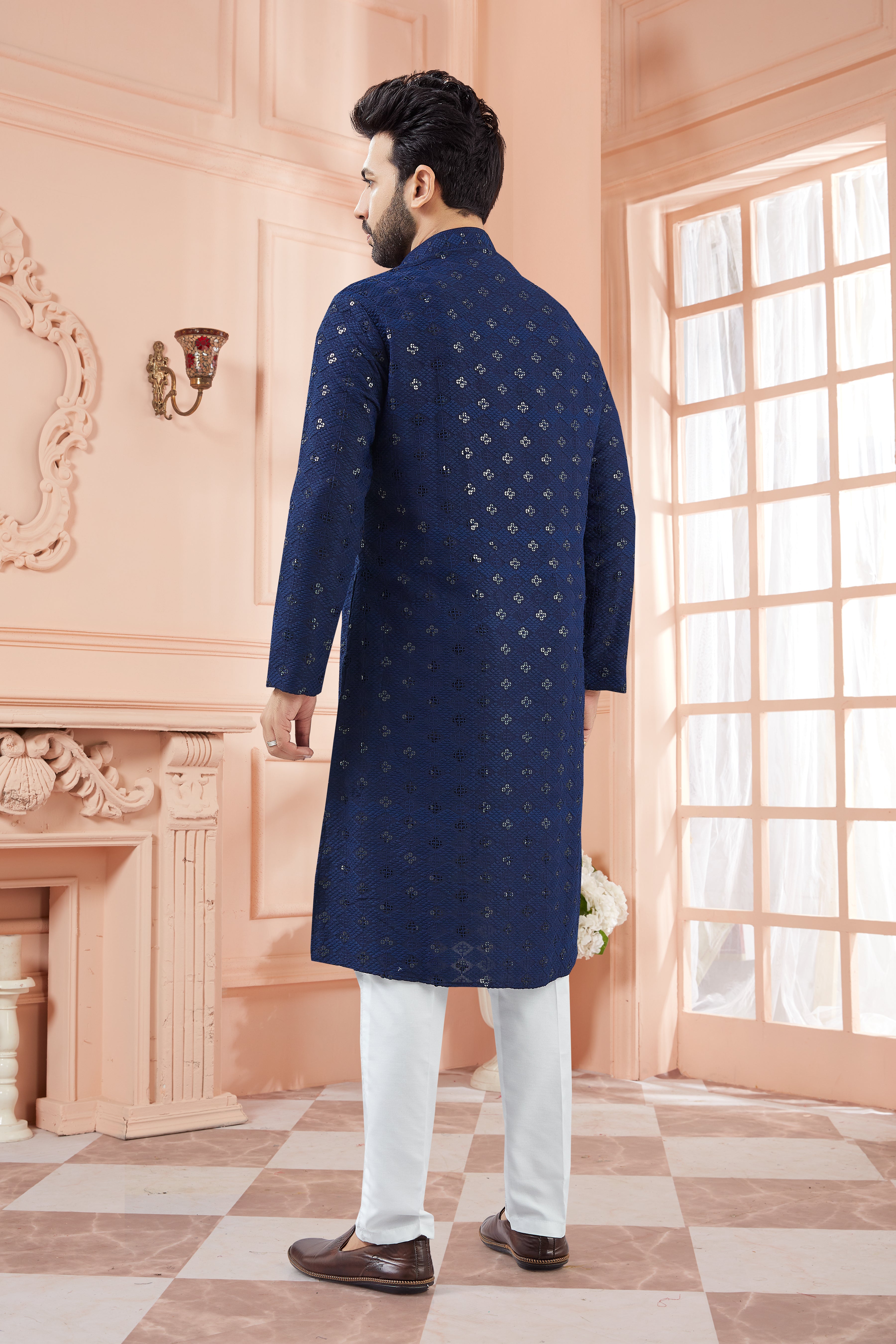 Mens Tiki Resham Kurta Set