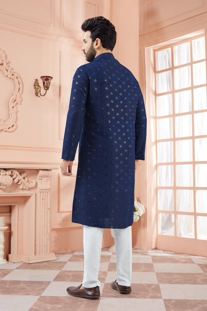 Mens Tiki Resham Kurta Set