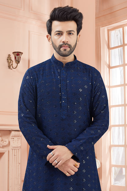 Mens Tiki Resham Kurta Set