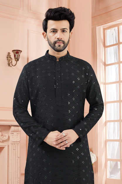 Mens Tiki Resham Kurta Set
