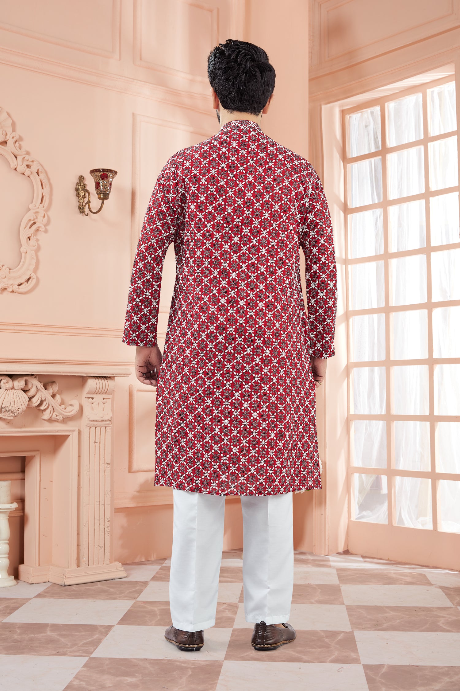 Mens Tiki Resham Kurta Set
