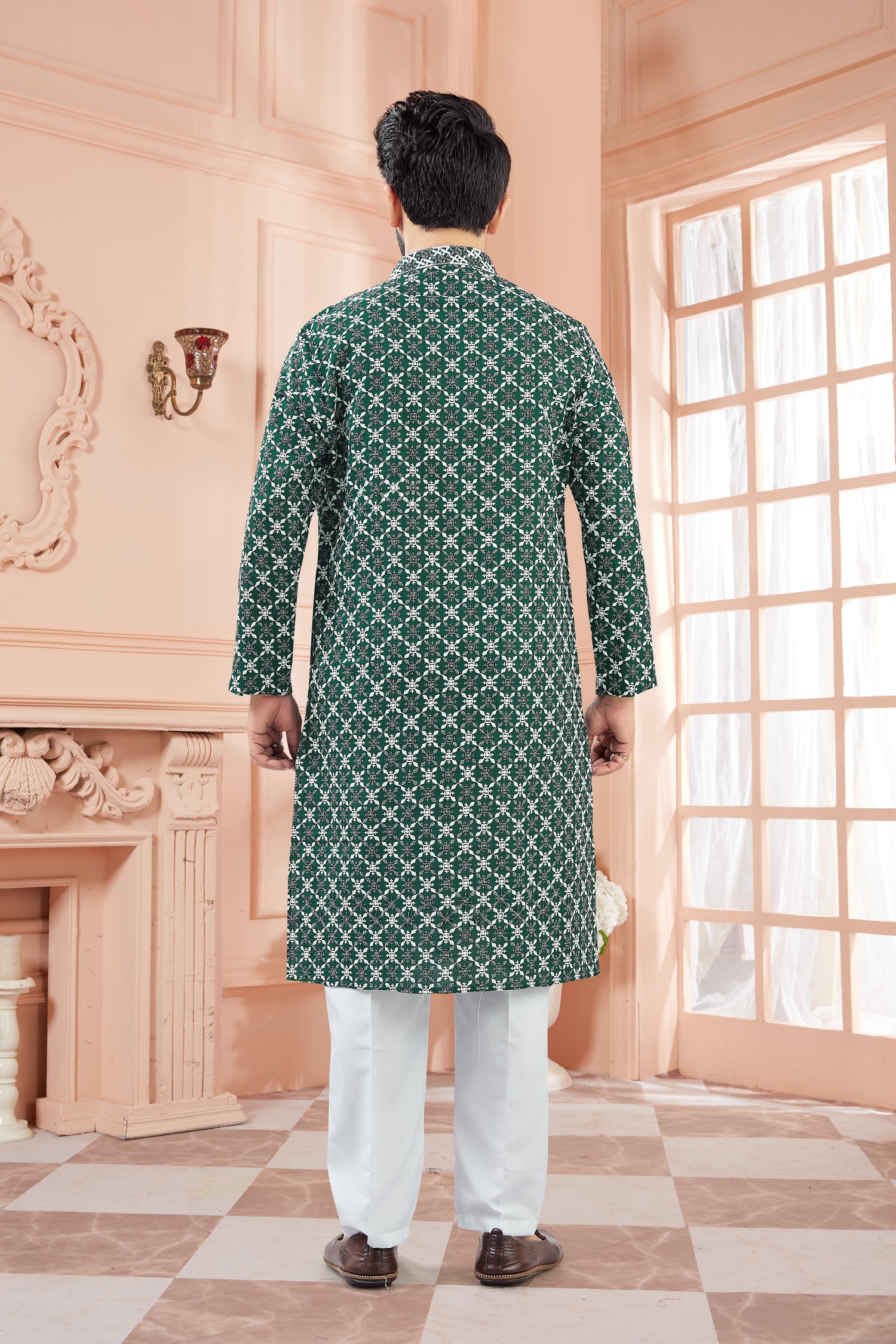 Mens Tiki Resham Kurta Set