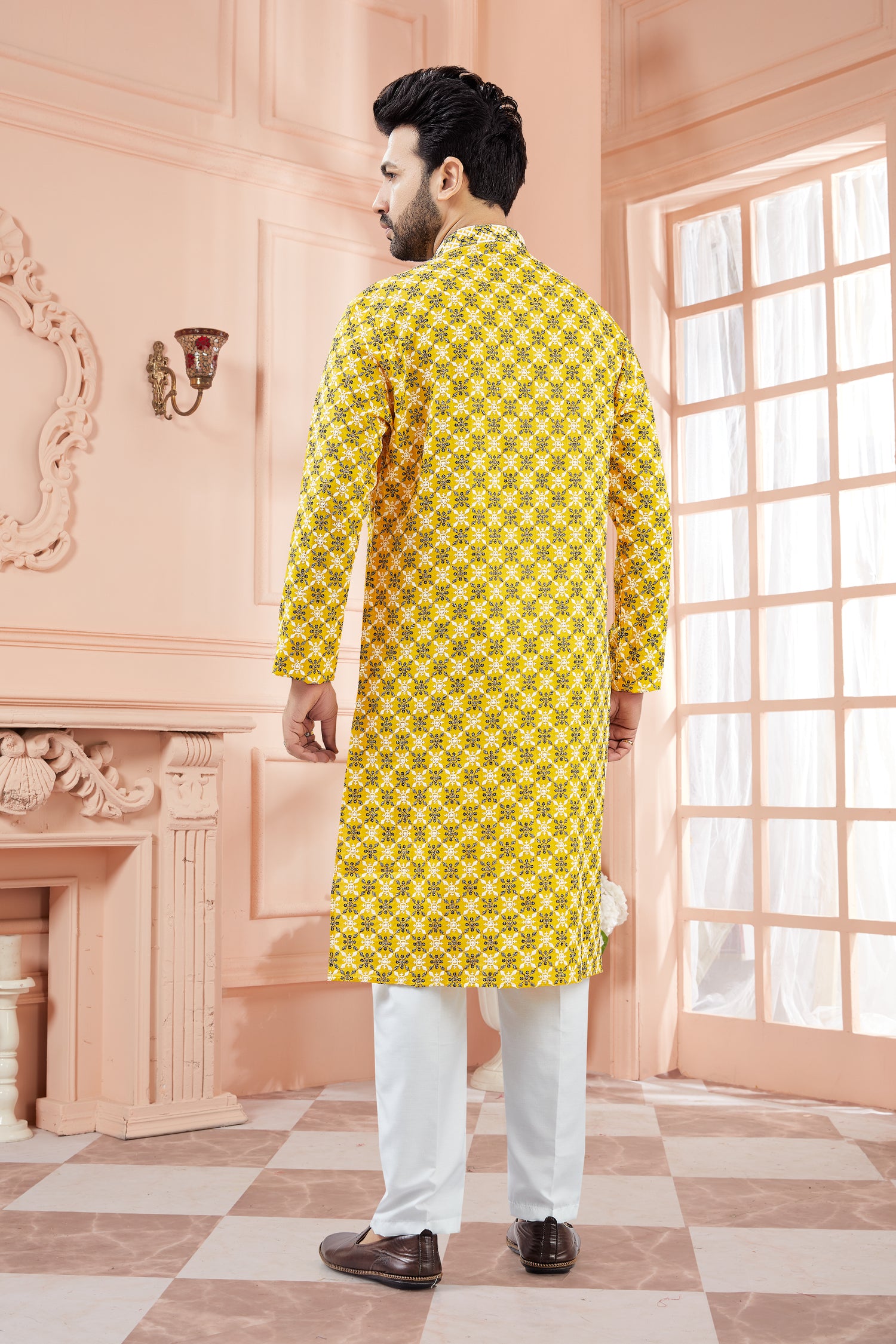 Mens Tiki Resham Kurta Set