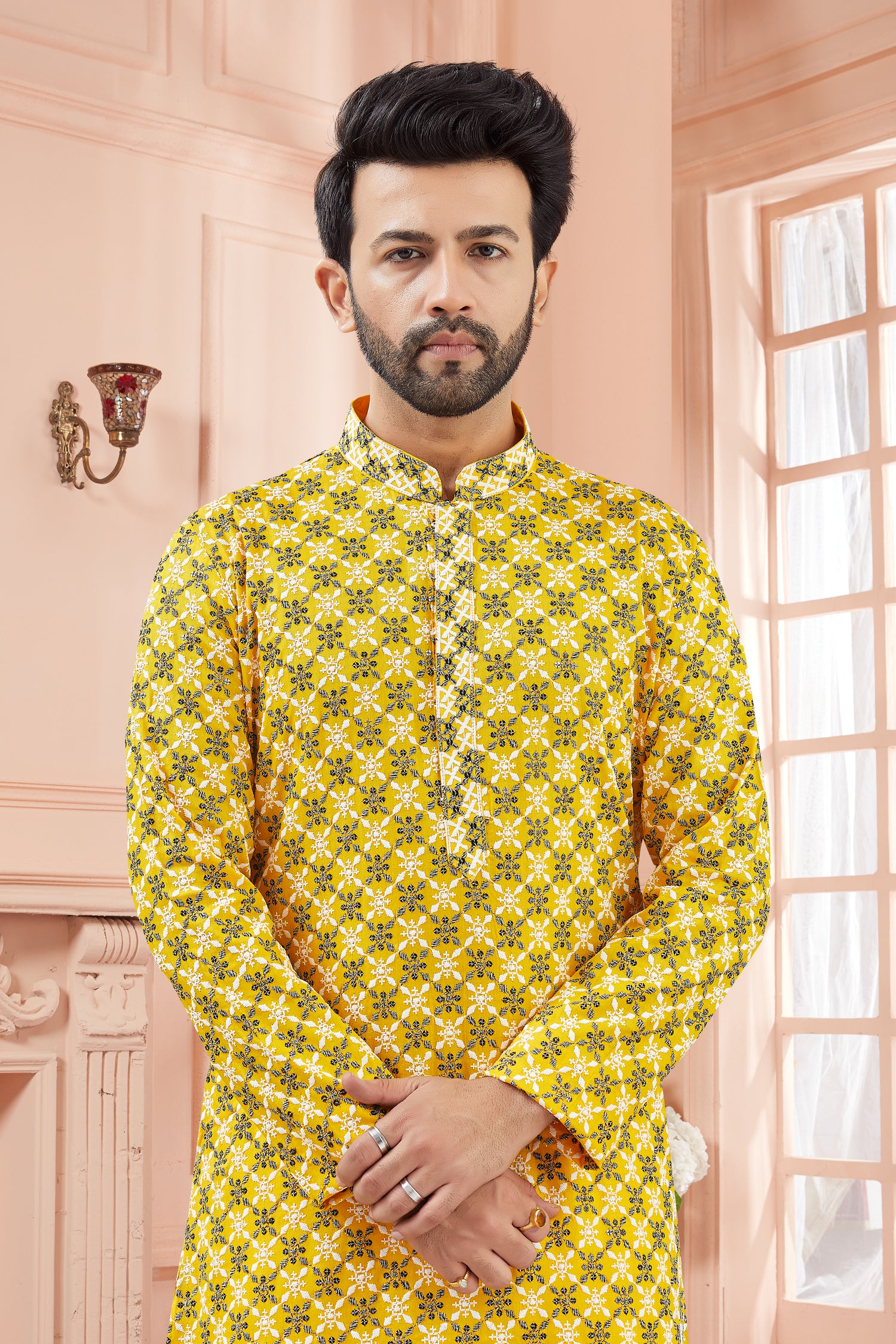 Mens Tiki Resham Kurta Set
