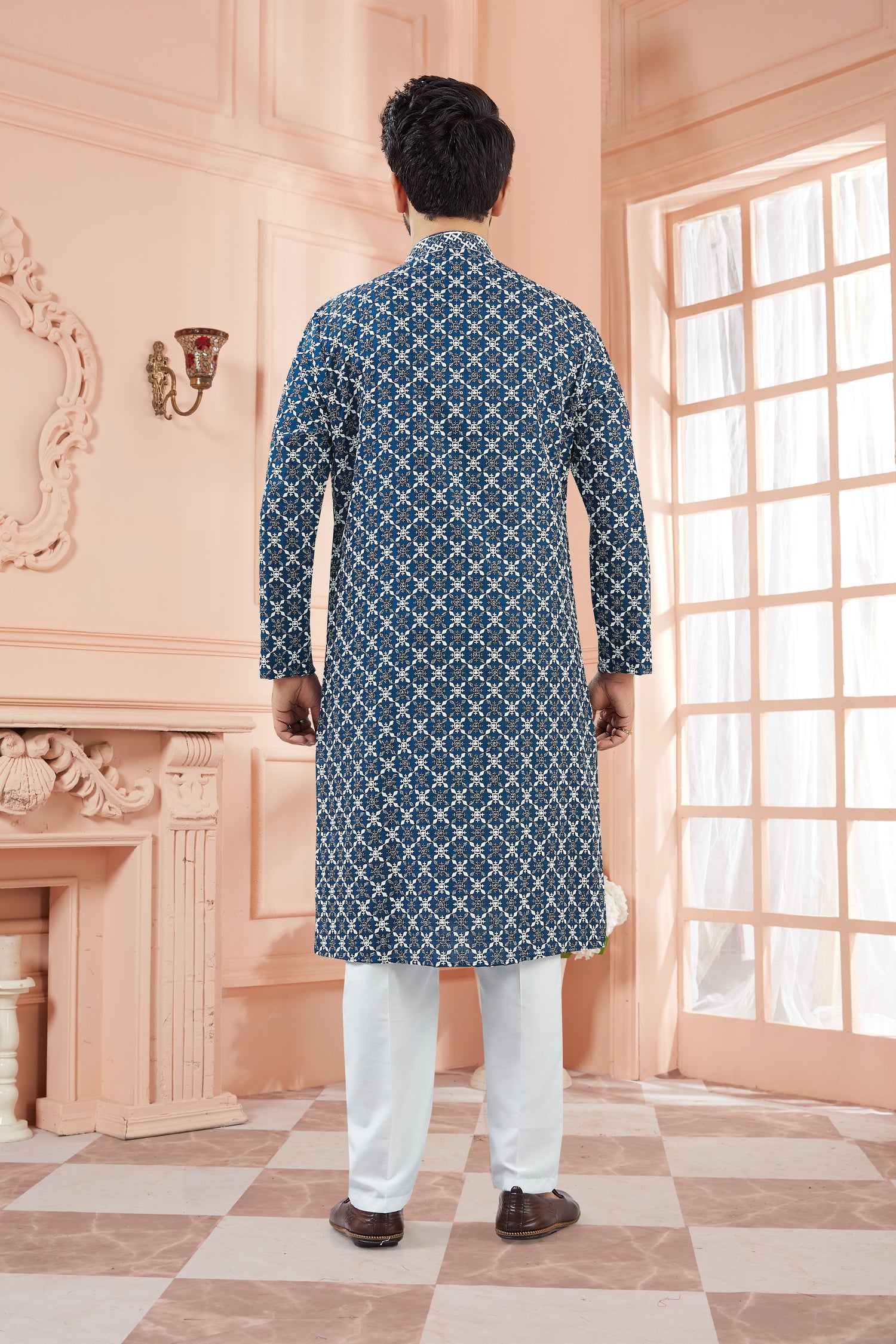 Mens Tiki Resham Kurta Set