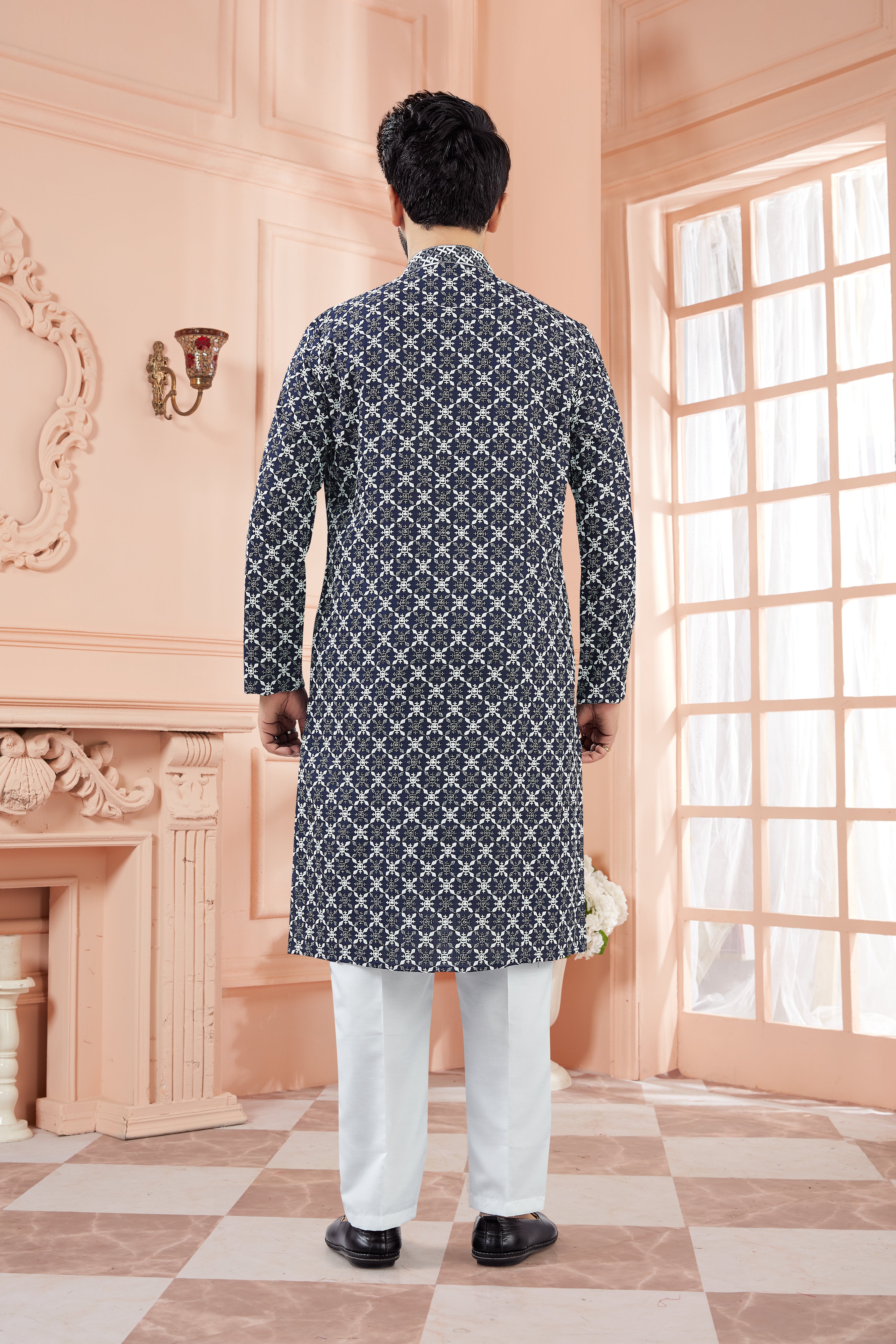 Mens Tiki Resham Kurta Set