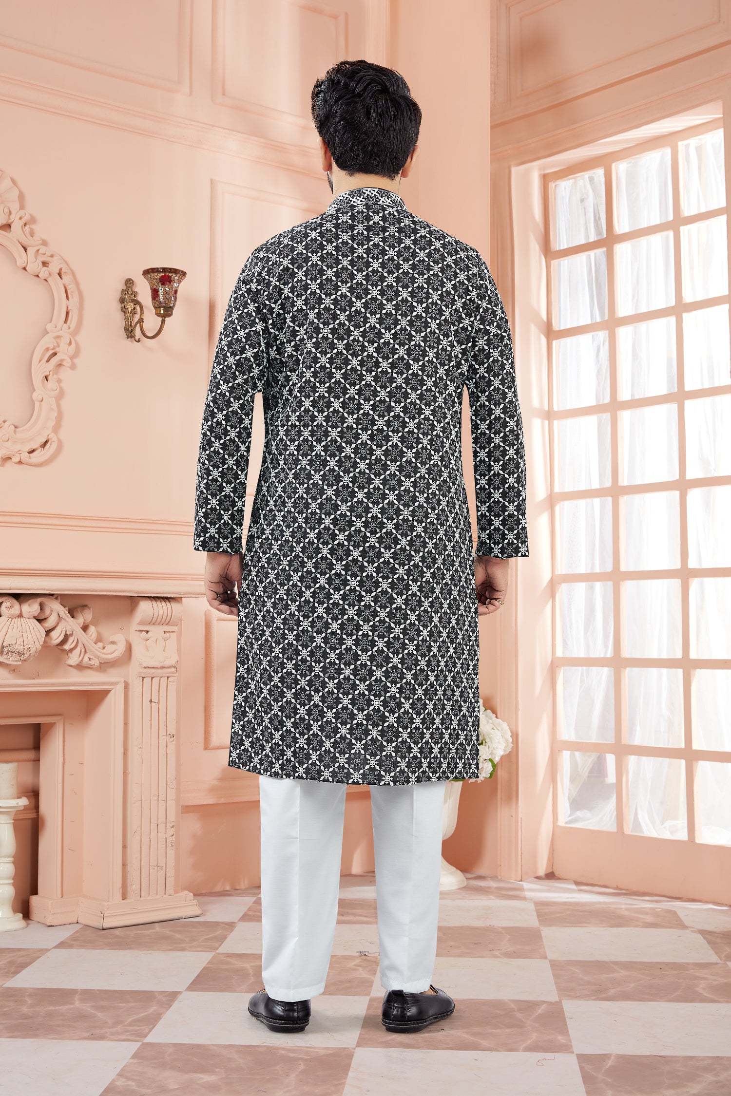 Mens Tiki Resham Kurta Set