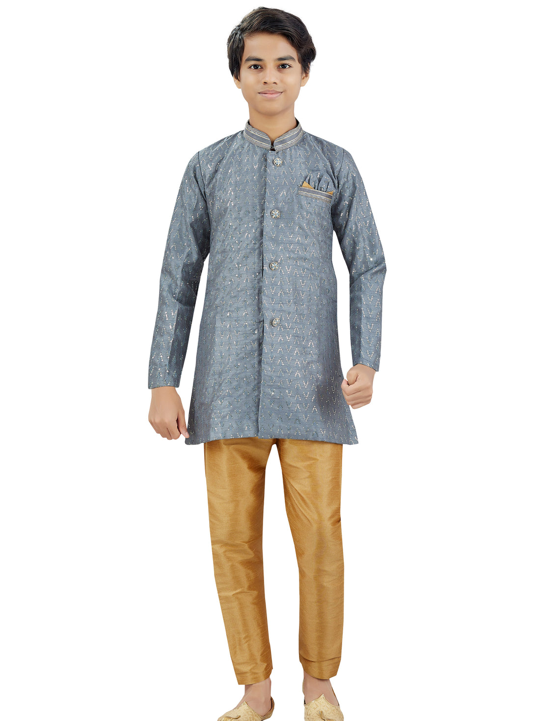 Boys Silk Kurta Set - Roop Darshan