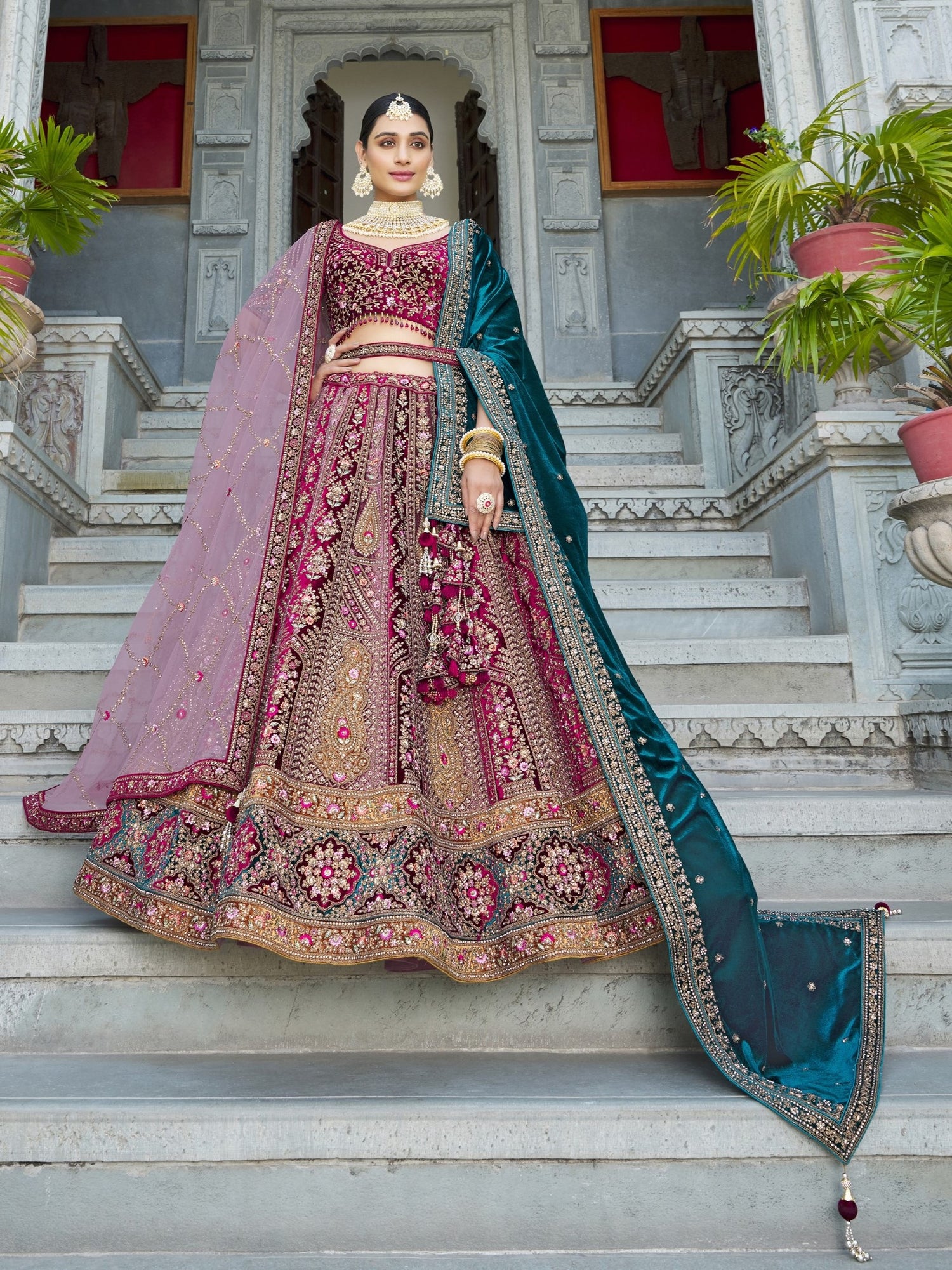 Monalisa Unstitched Lehenga Choli - Roop Darshan