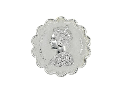 20 Grams Victoria Queen Empress Silver Coin - Roop Darshan