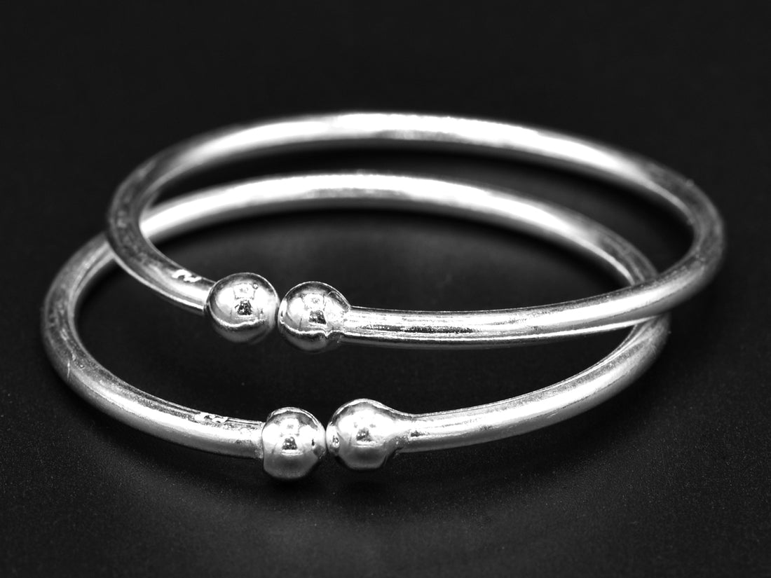 Silver Baby Bangle - Roop Darshan