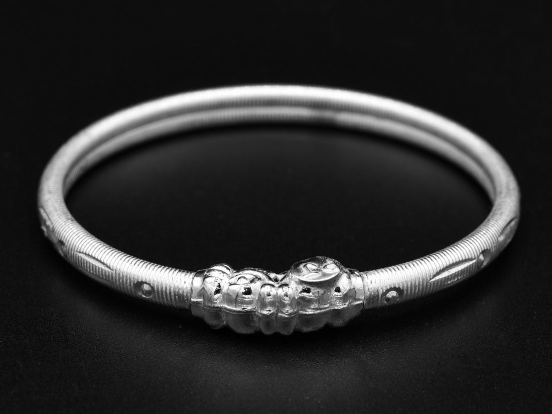 Silver Baby Bangle - Roop Darshan
