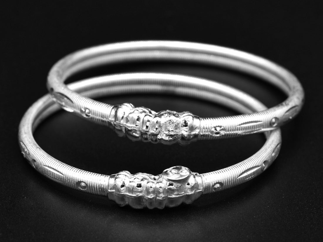 Silver Baby Bangle - Roop Darshan
