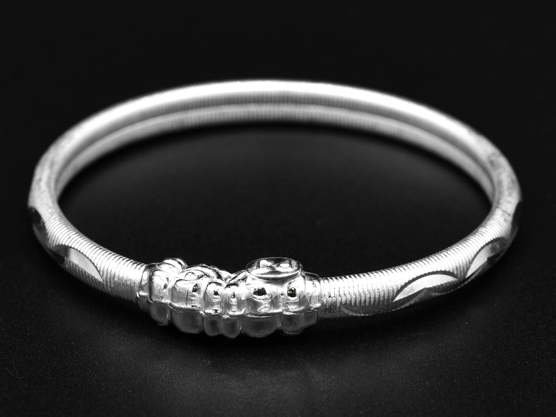 Silver Baby Bangle - Roop Darshan