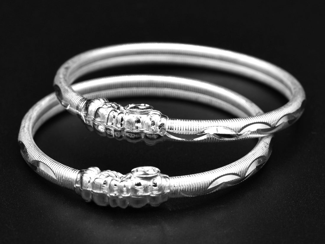 Silver Baby Bangle - Roop Darshan