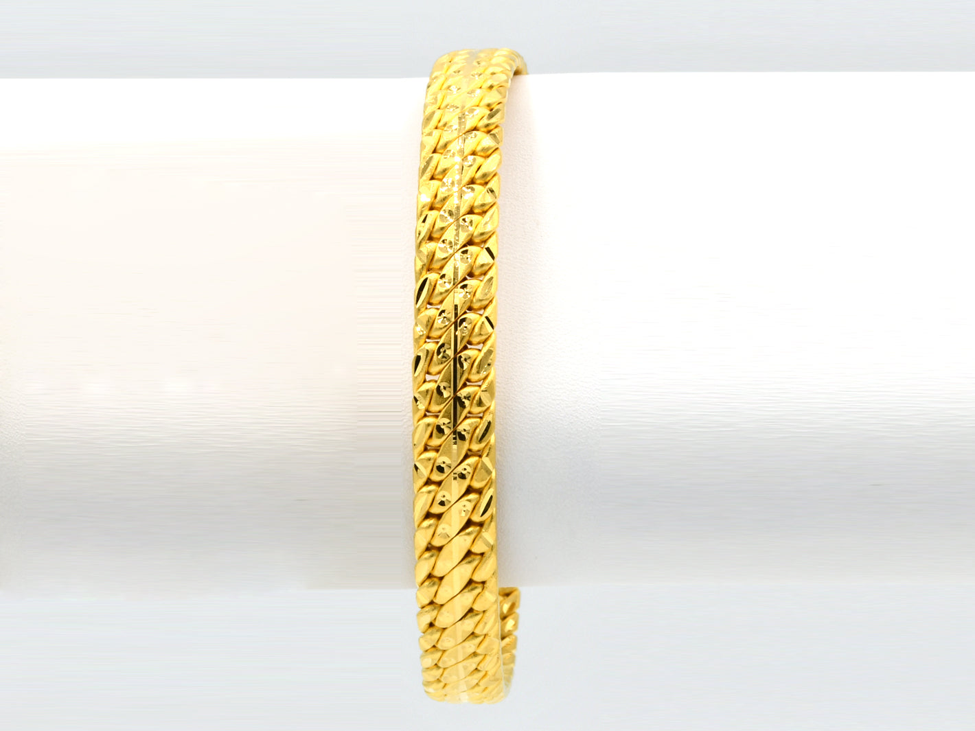 Sophisticated CZ Adorned 22k Gold Bracelet – Andaaz Jewelers