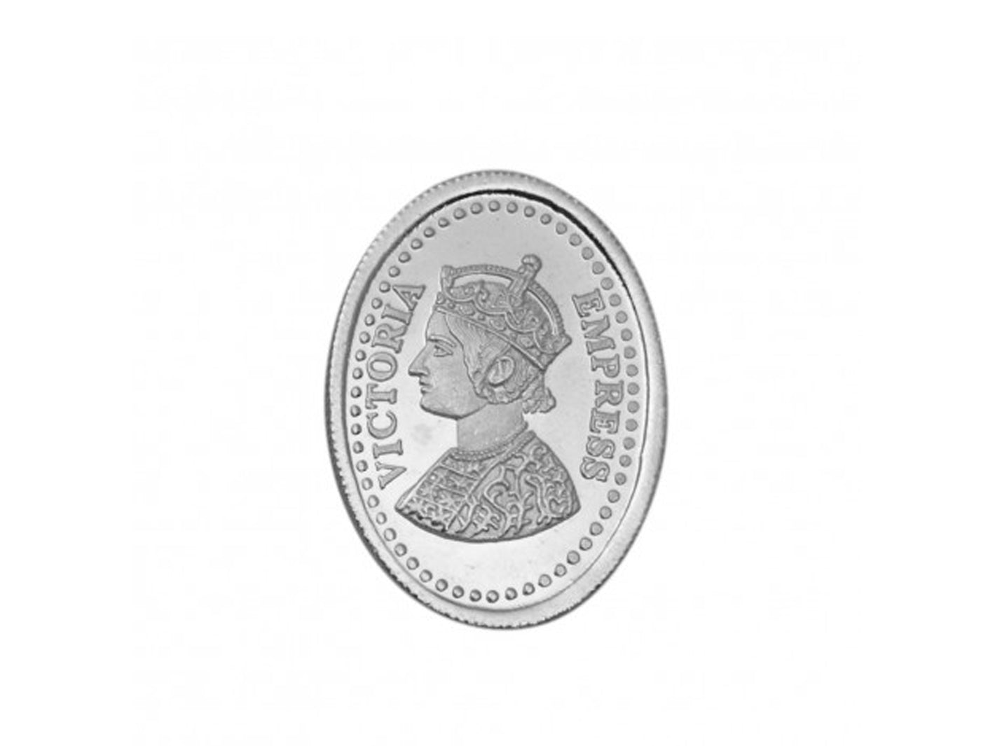 10 Grams Victoria Empress Silver Coin - Roop Darshan