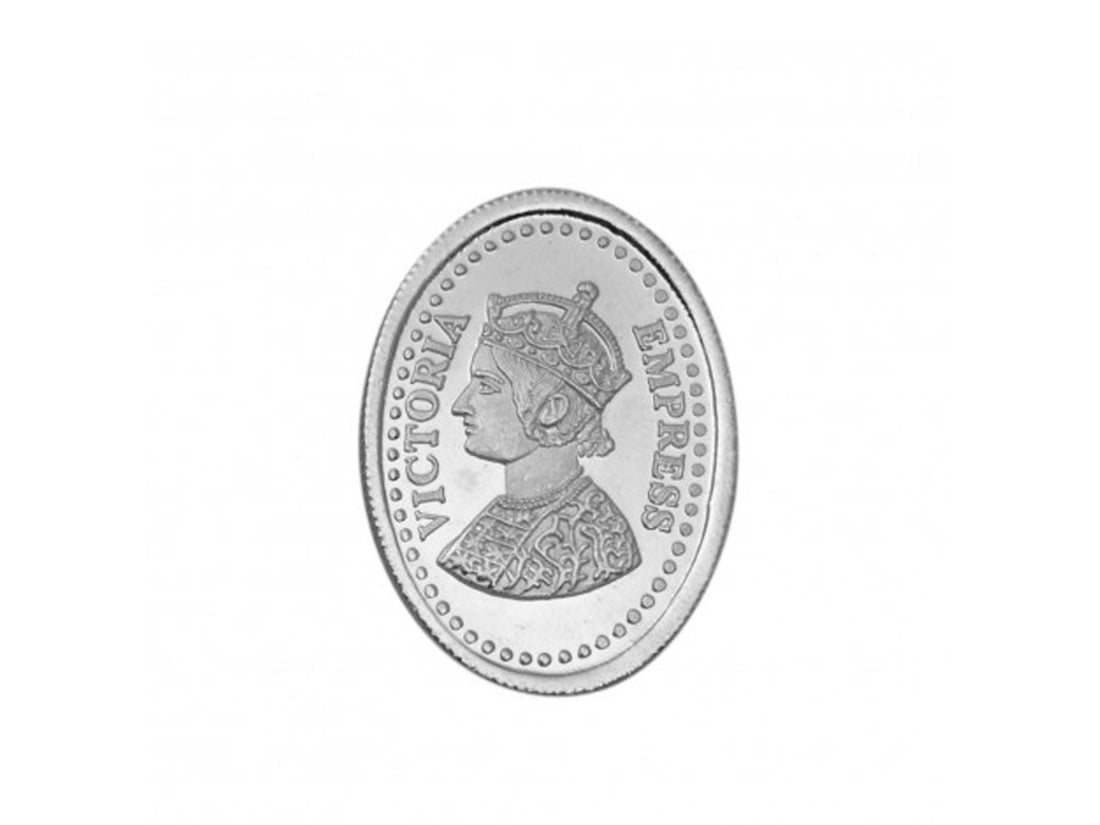10 Grams Victoria Empress Silver Coin - Roop Darshan