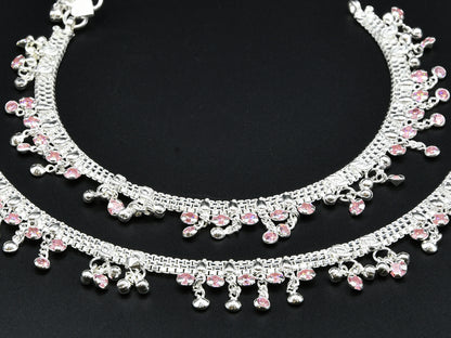 Ladies Silver Anklets - Roop Darshan