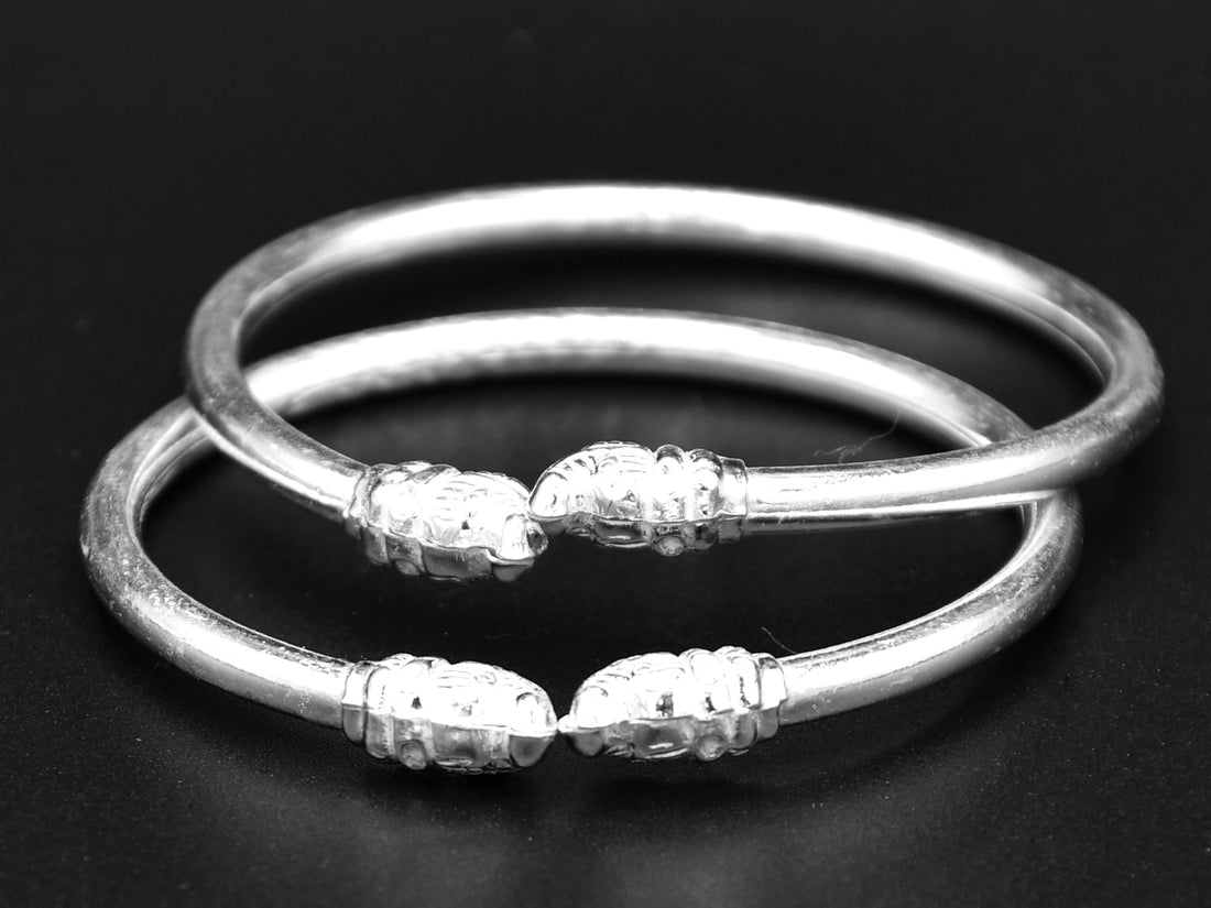Silver Baby Bangle - Roop Darshan