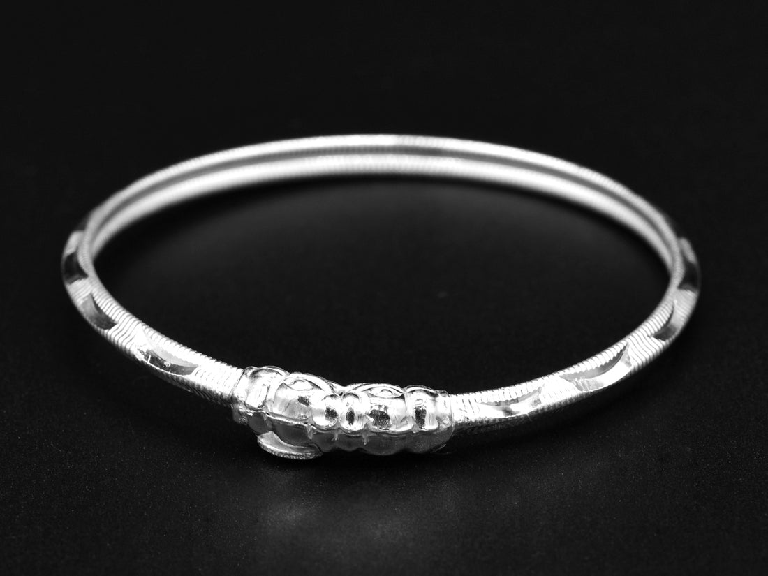 Silver Baby Bangle - Roop Darshan