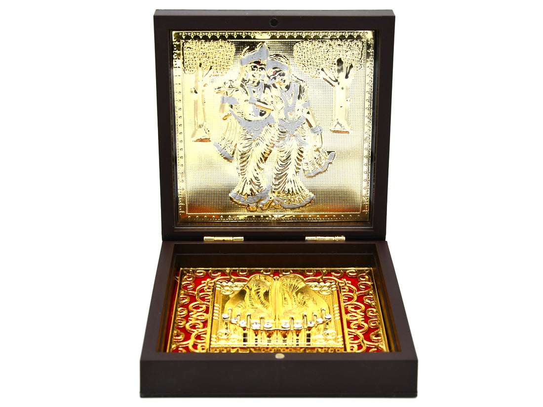 Radha Krishna Paduka Pooja Box - Roop Darshan