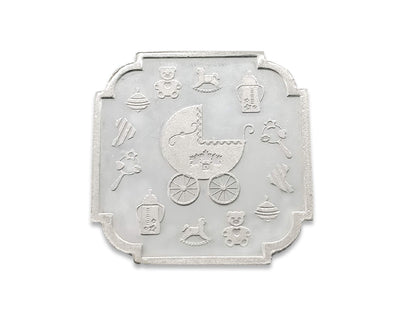 10 Grams Teddy Bear Print Silver Coin - Roop Darshan