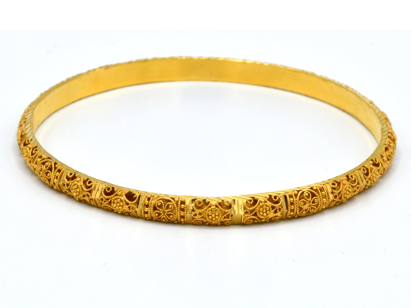 21ct Gold 2 Piece Bangle - Roop Darshan