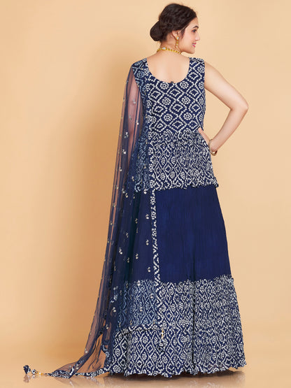 Hana Long Top Lehenga Choli - Roop Darshan