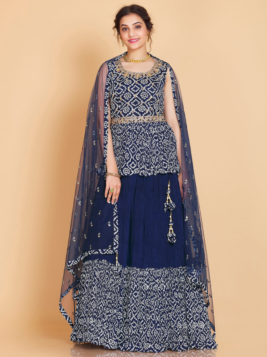 Hana Long Top Lehenga Choli - Roop Darshan