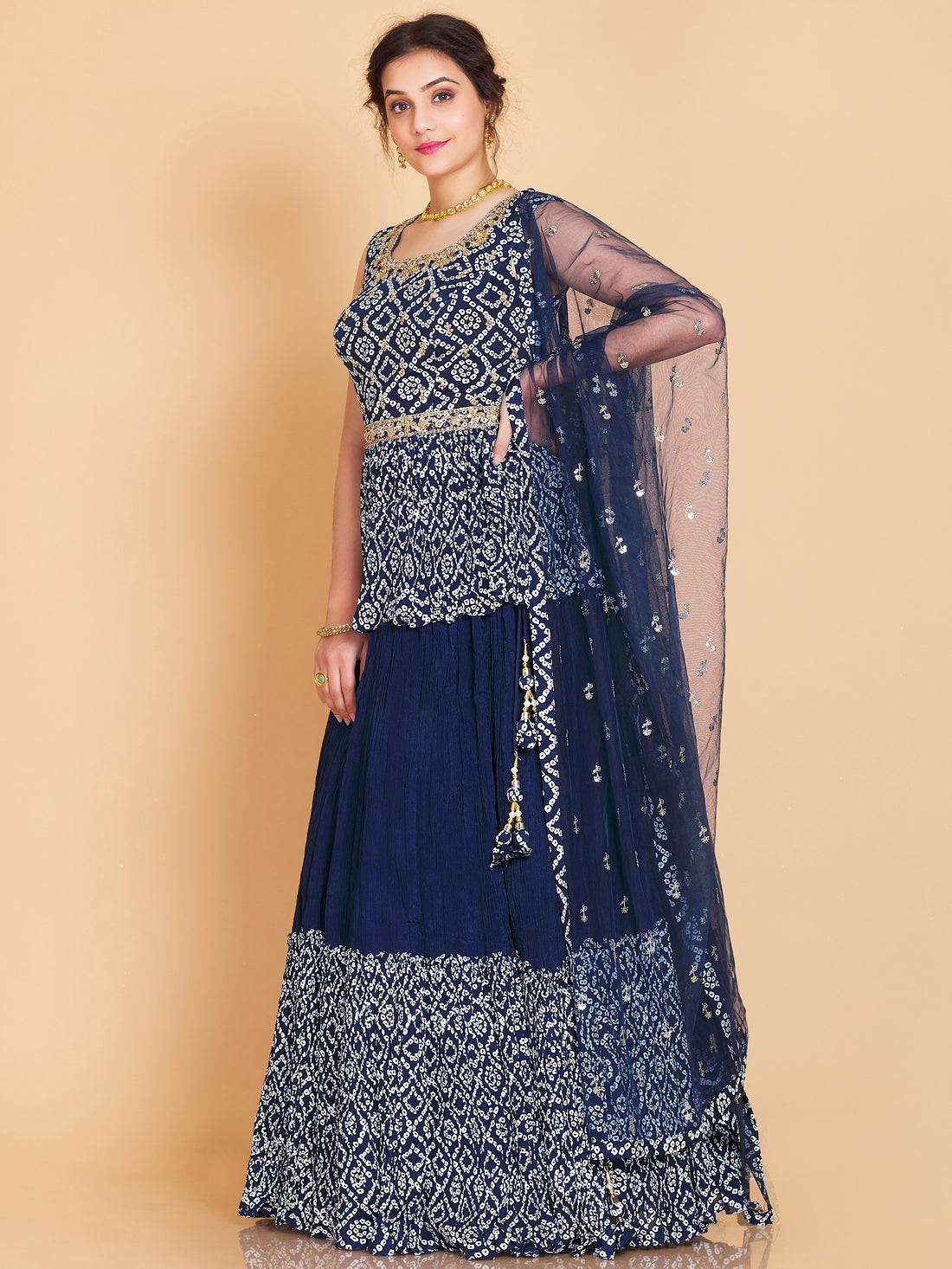 Hana Long Top Lehenga Choli - Roop Darshan