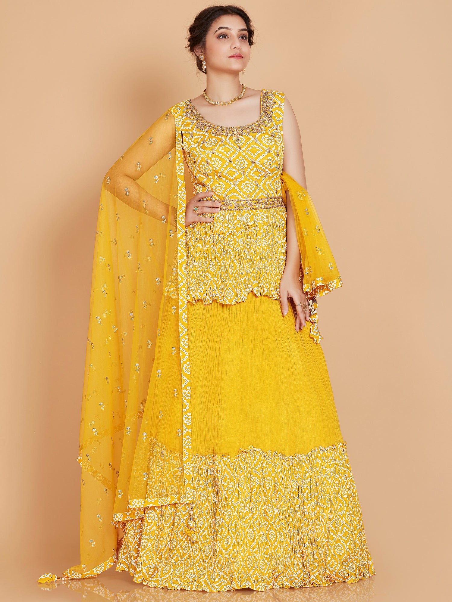 Hana Long Top Lehenga Choli - Roop Darshan
