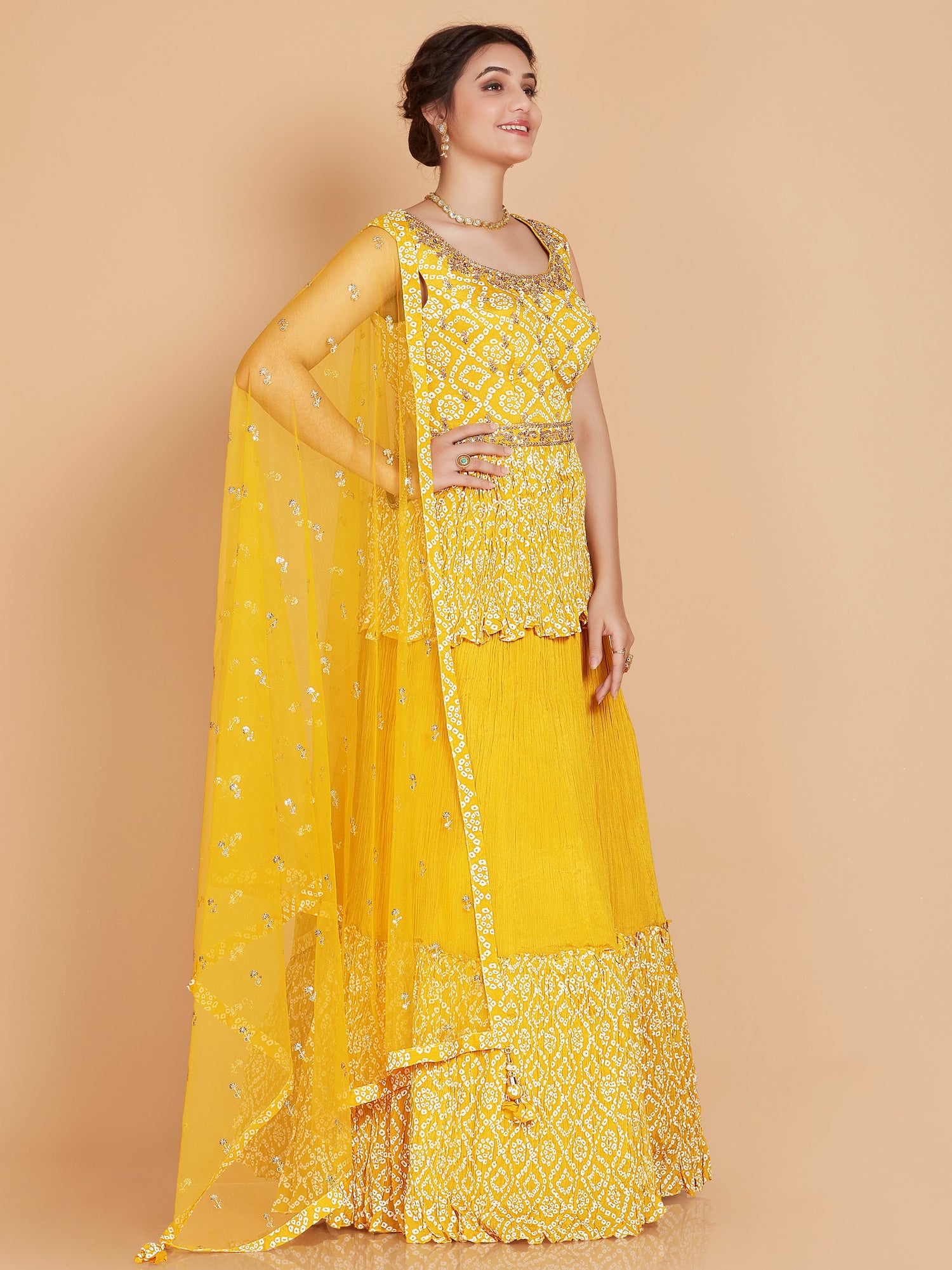 Hana Long Top Lehenga Choli - Roop Darshan
