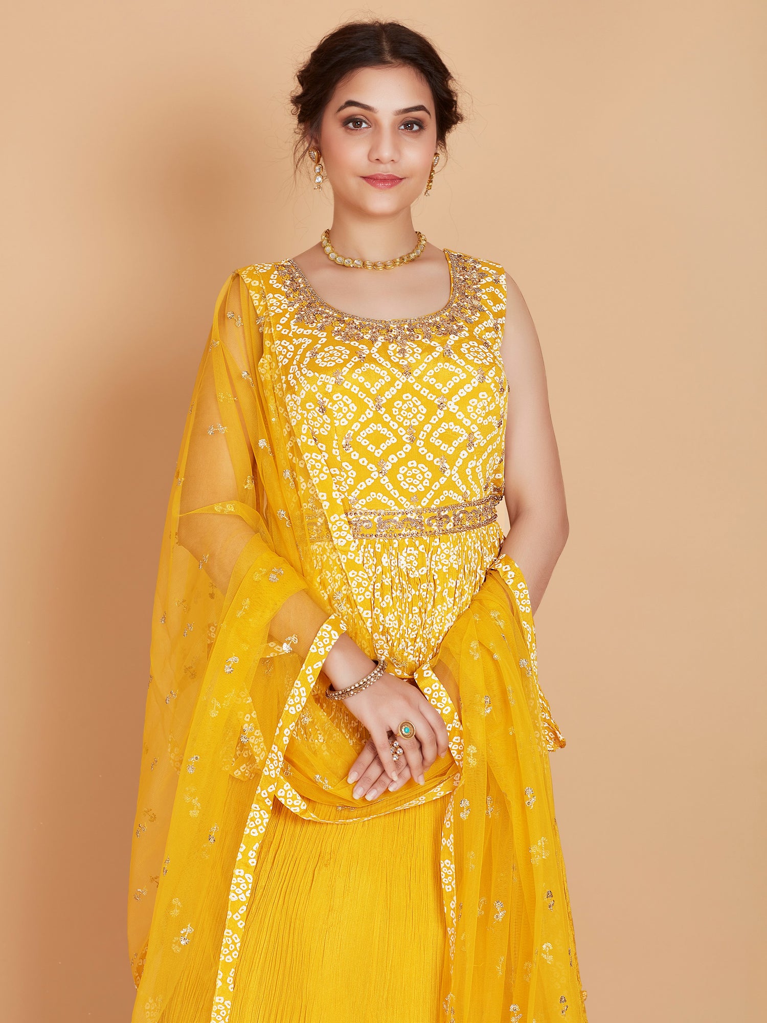 Hana Long Top Lehenga Choli - Roop Darshan
