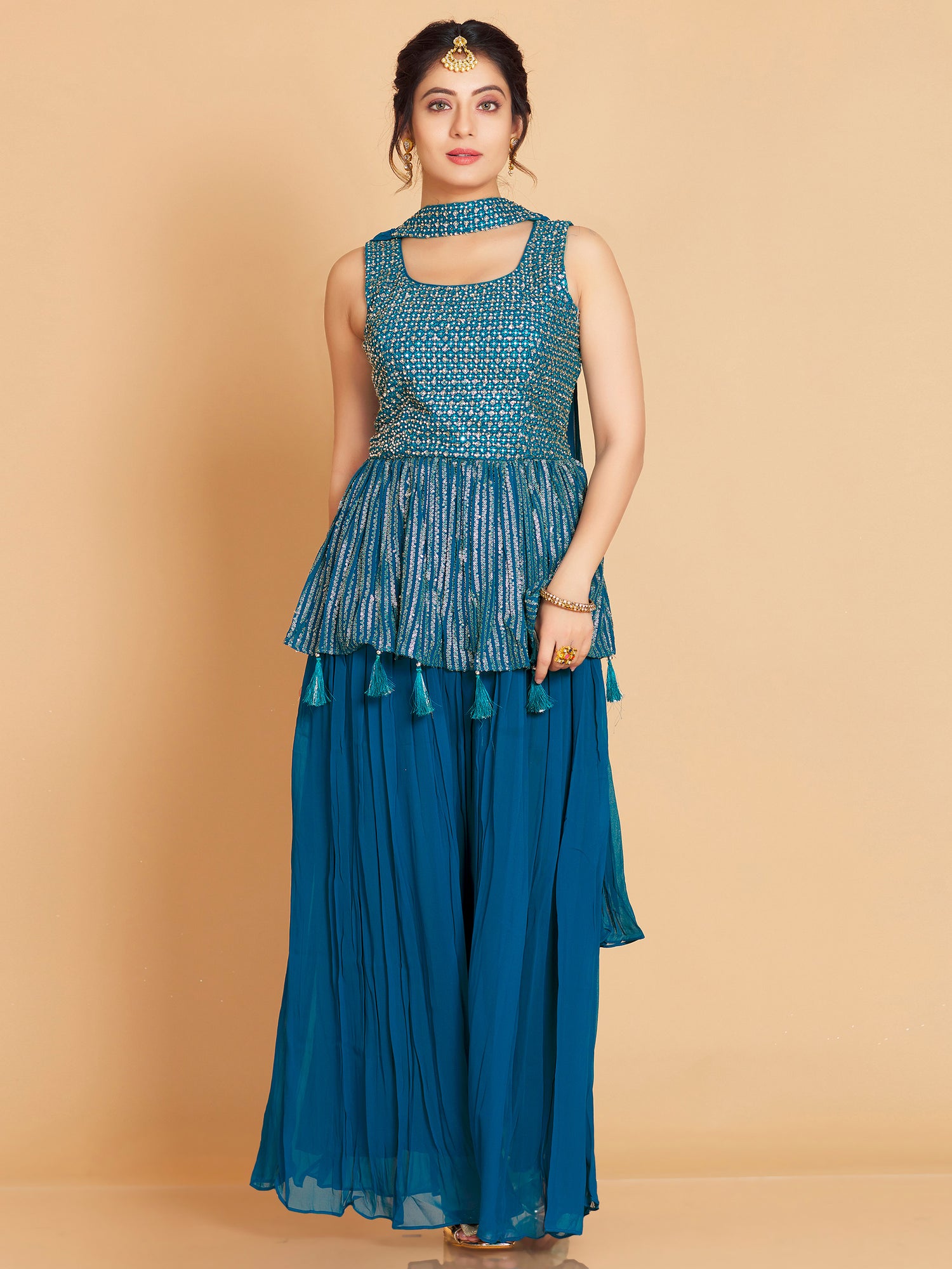 Deshna Palazzo Suit - Roop Darshan