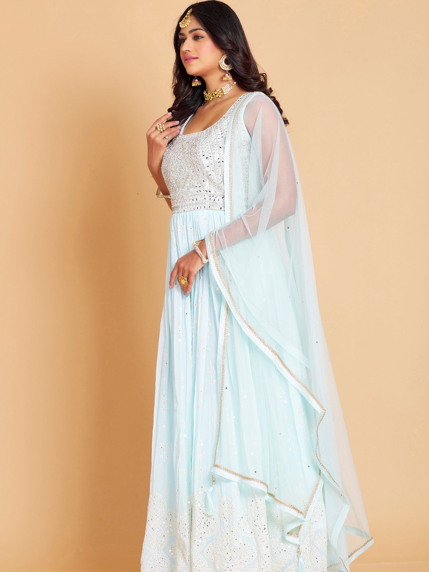 Adeena Flair Suit - Roop Darshan