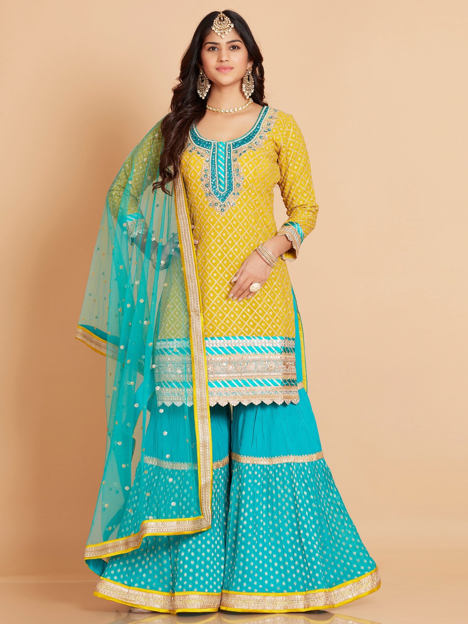 Meher Sharara Suit - Roop Darshan