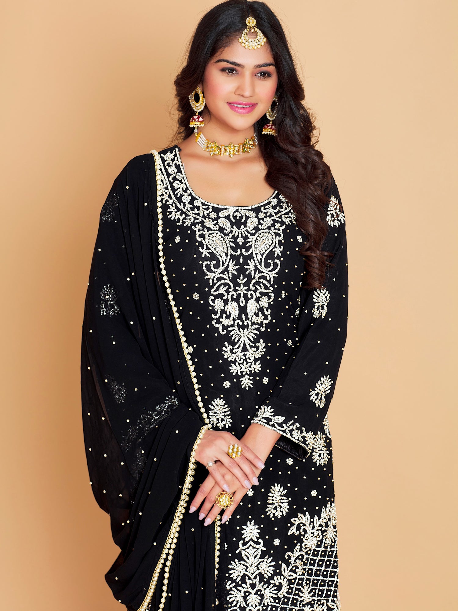 Haneefa Sharara Suit - Roop Darshan