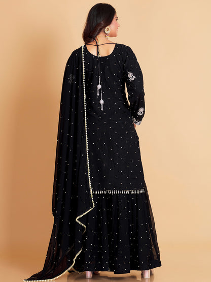 Haneefa Sharara Suit - Roop Darshan