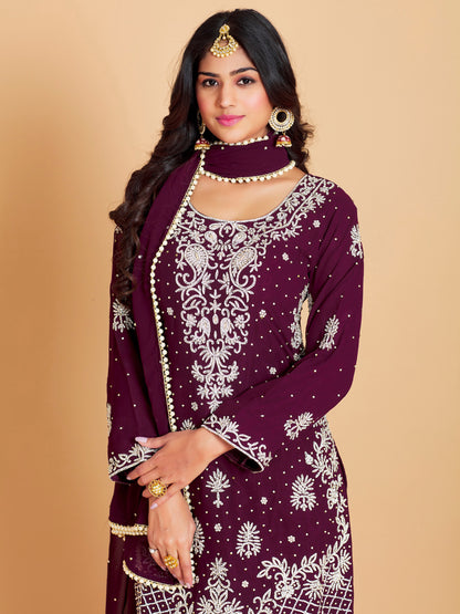 Haneefa Sharara Suit - Roop Darshan