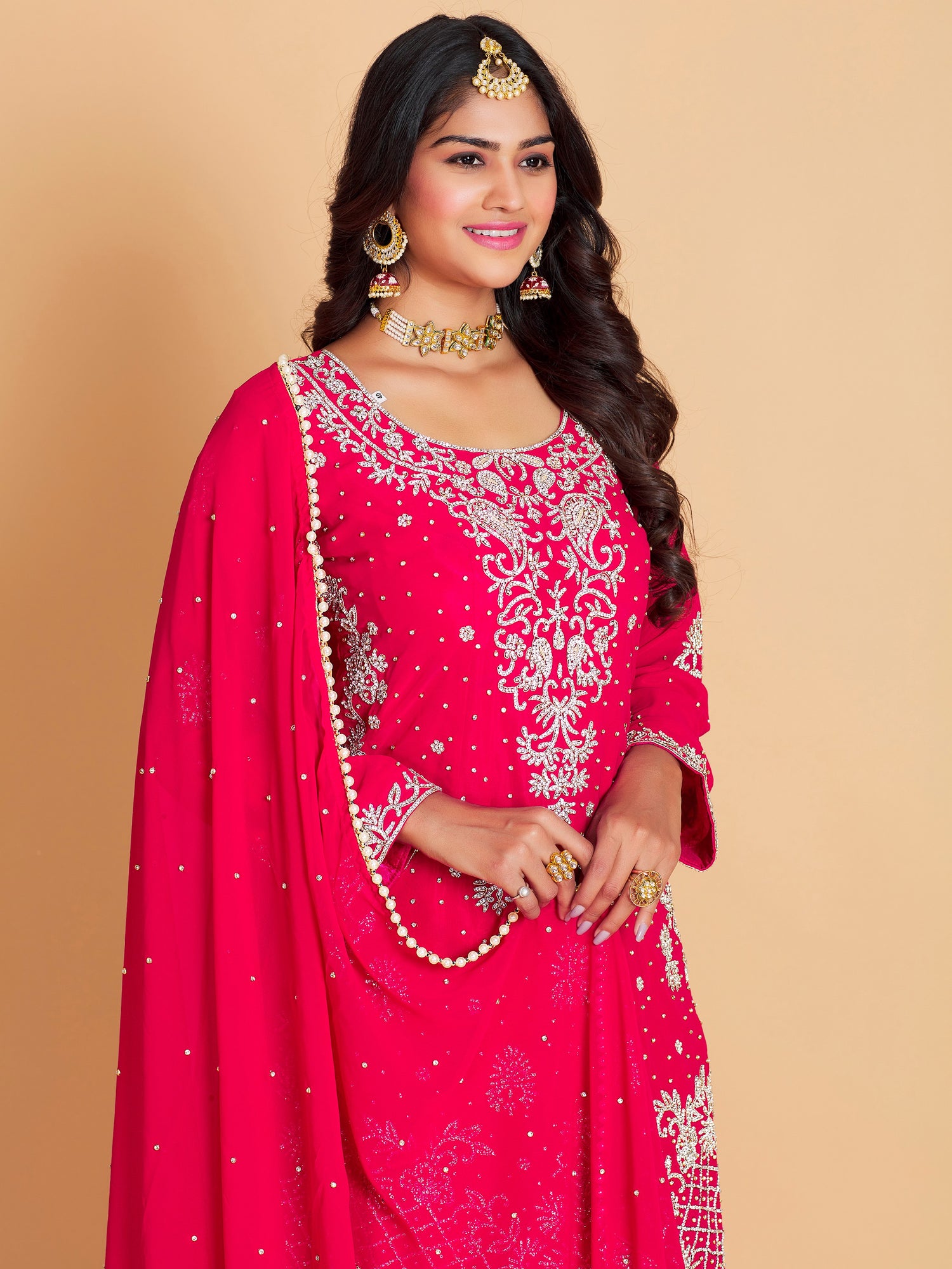 Haneefa Sharara Suit - Roop Darshan