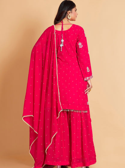 Haneefa Sharara Suit - Roop Darshan